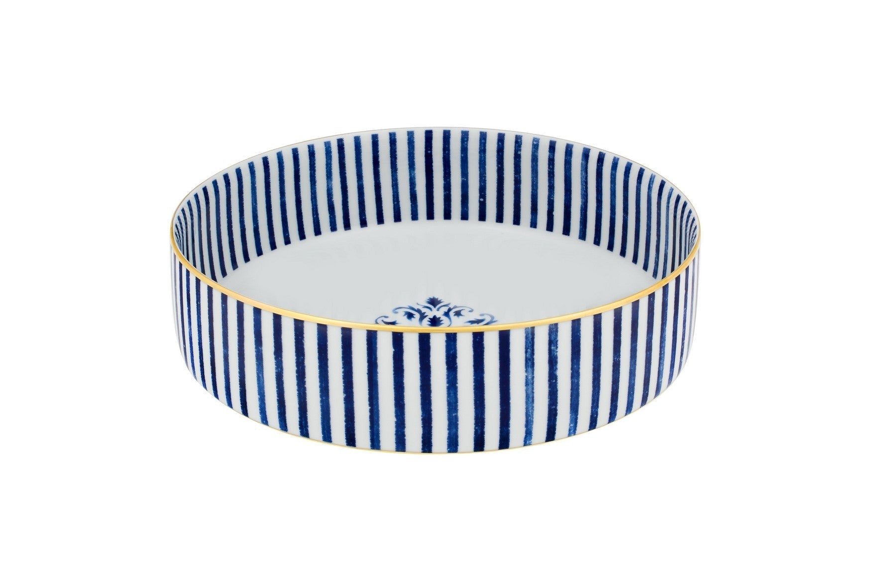  Vista Alegre Transatlantica Large Salad Bowl - Blue/White - Bonton