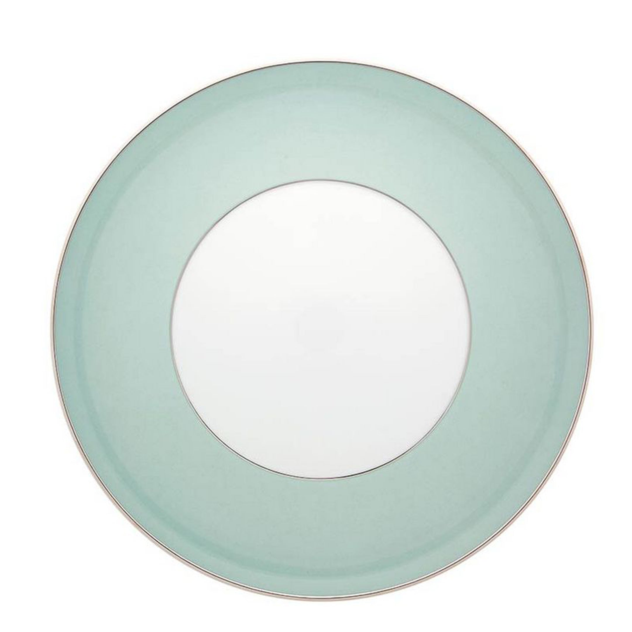  Vista Alegre Venezia Charger Plates Set of 4 - Aqua/White - Bonton