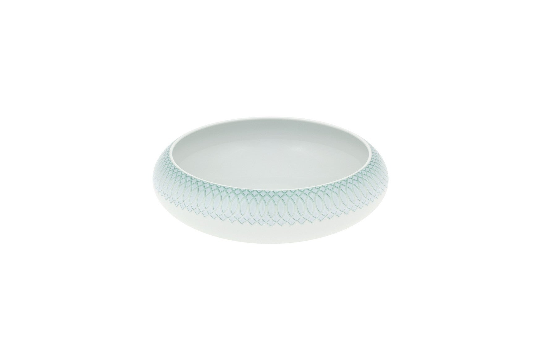  Vista Alegre Venezia Small Salad Bowl - Aqua/White - Bonton