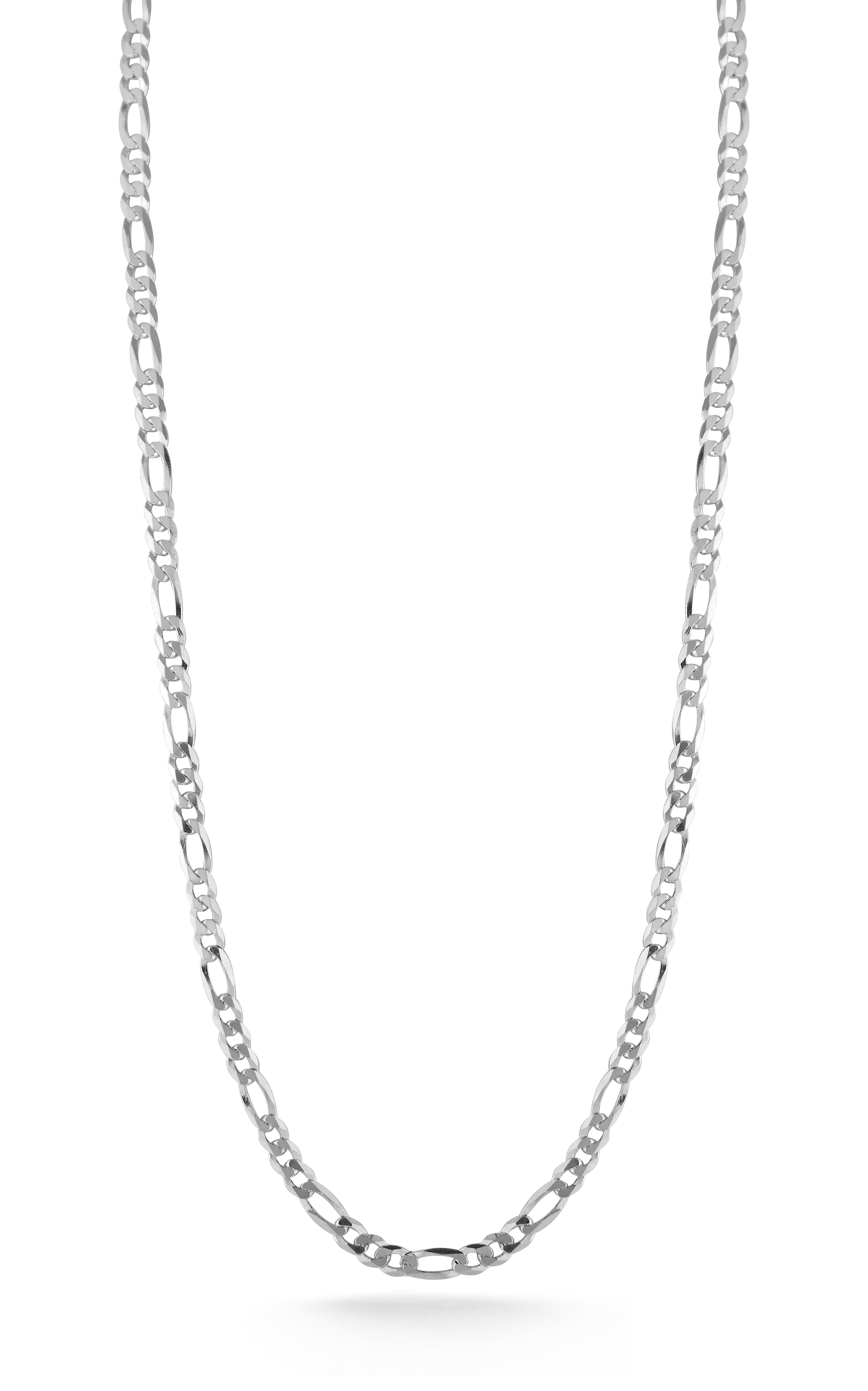  Relativity Figaro Chain Necklace - Silver - Bonton