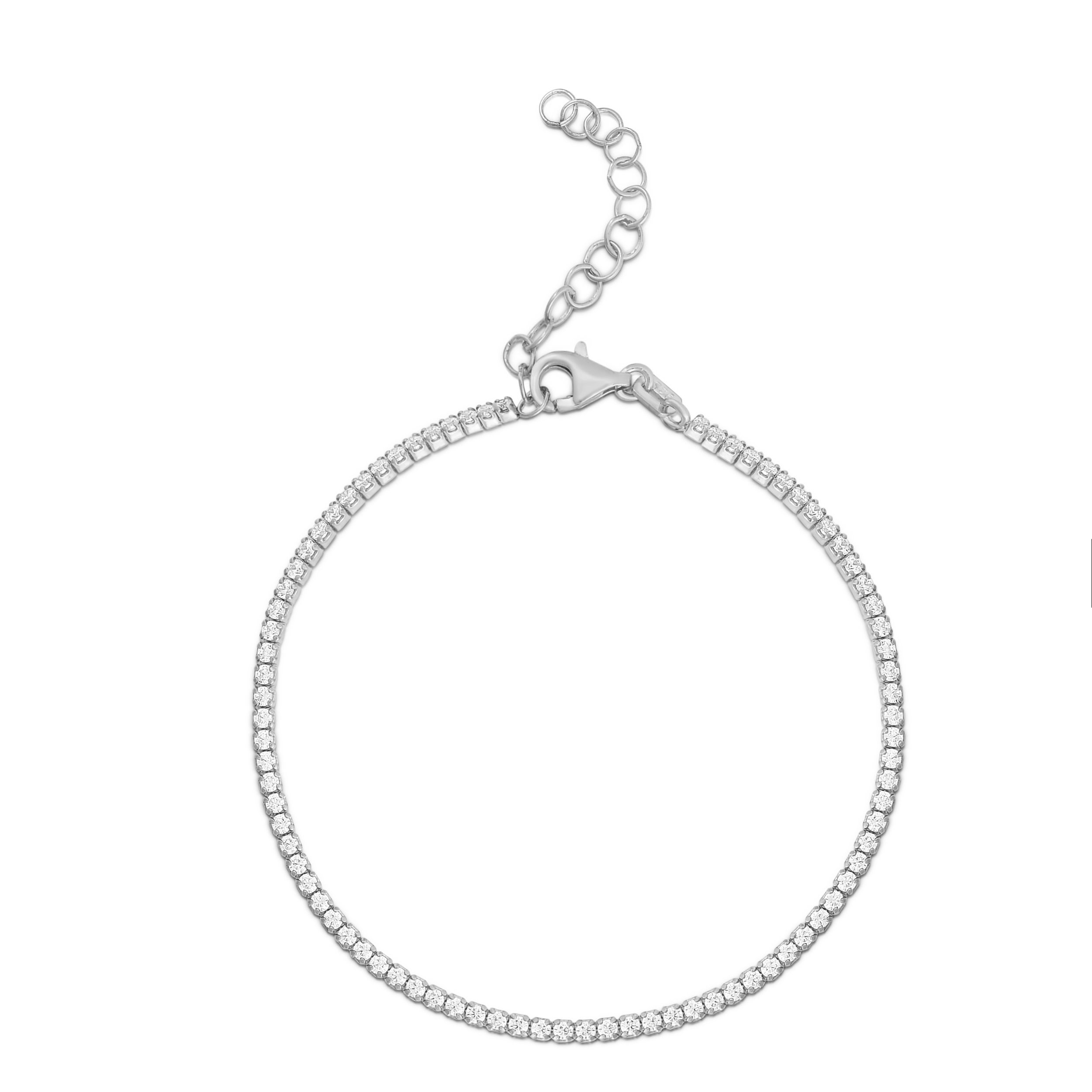  Relativity Tennis Bracelet 2 - Silver - Bonton