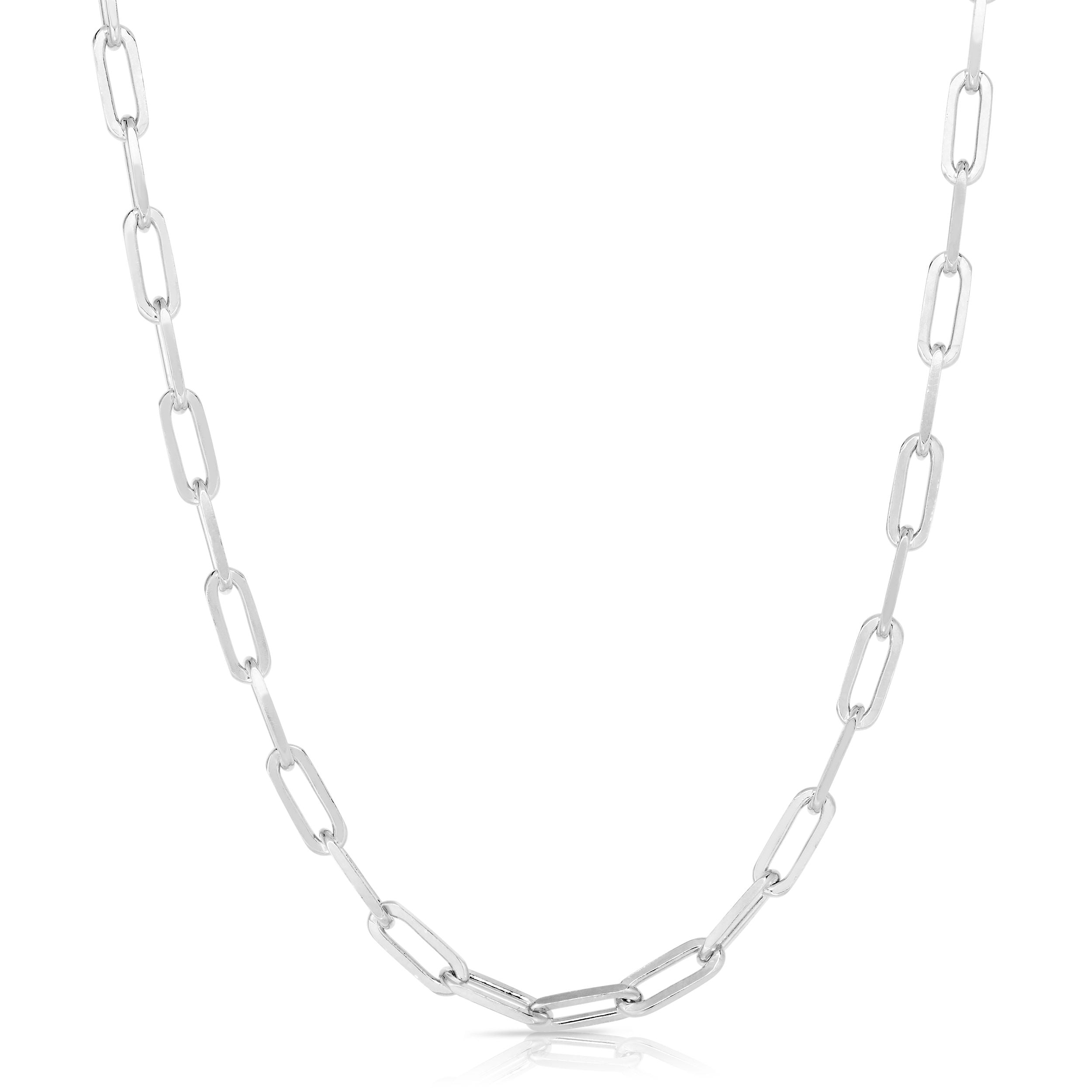  Relativity Paperclip Chain Necklace - Silver - Bonton