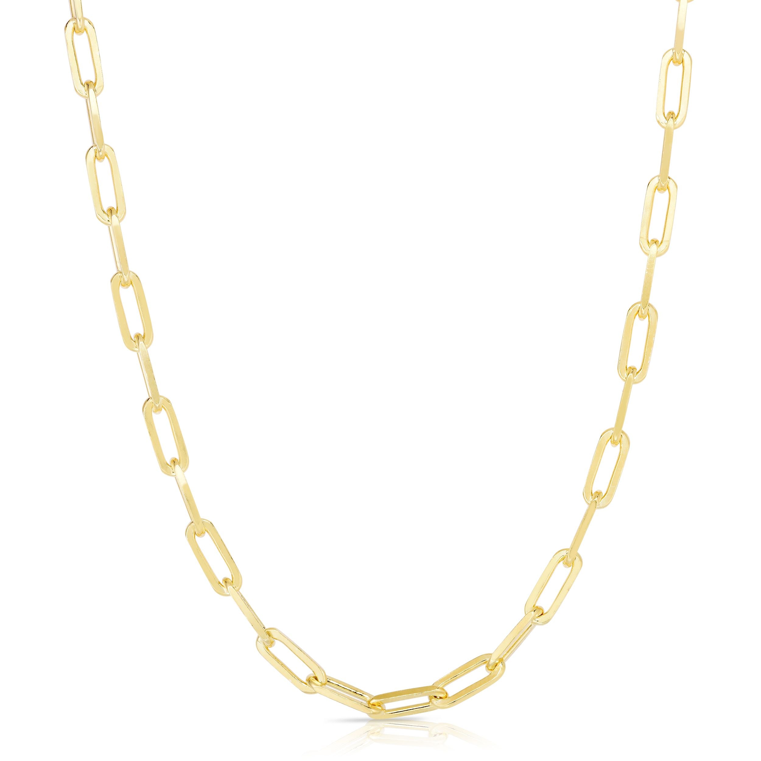  Relativity Paperclip Chain Necklace - Gold - Bonton