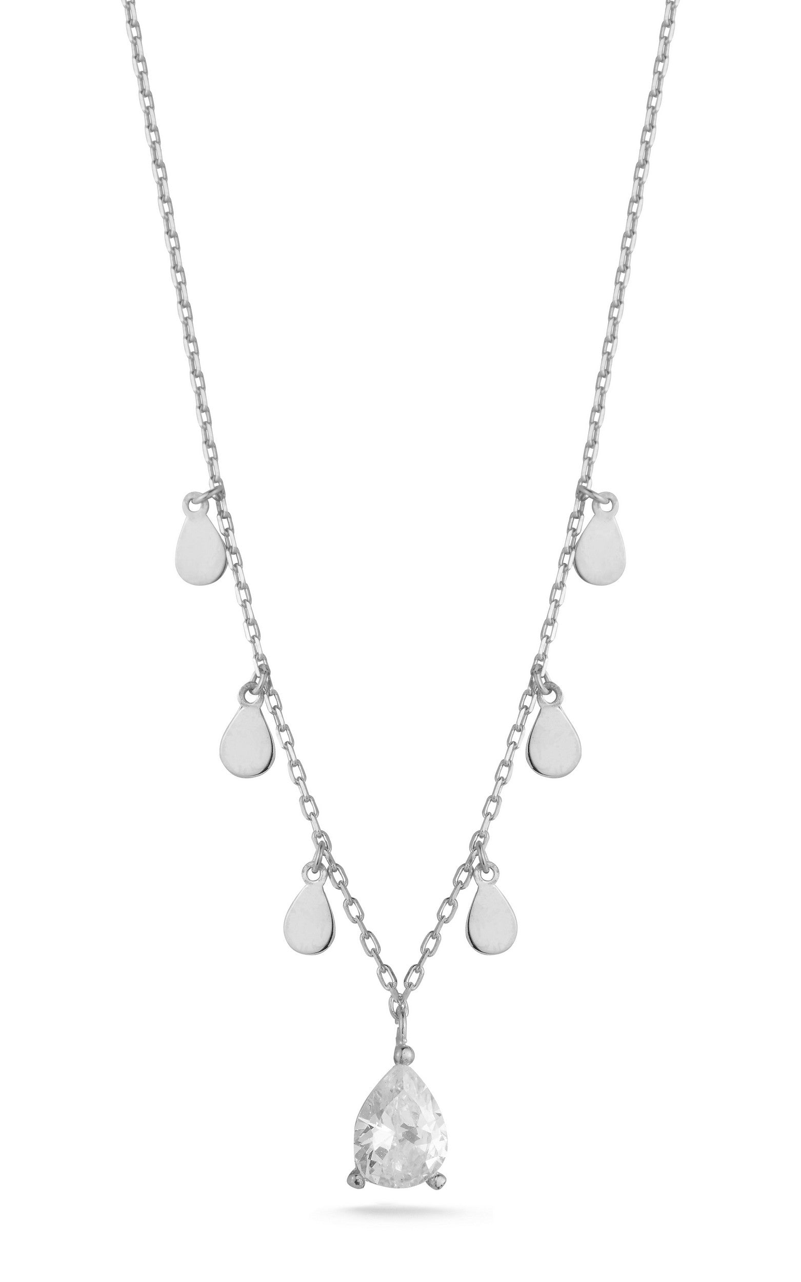  Relativity CZ Necklace - Silver - Bonton