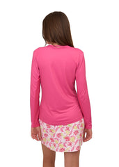 Magenta Long Sleeve Performance Top