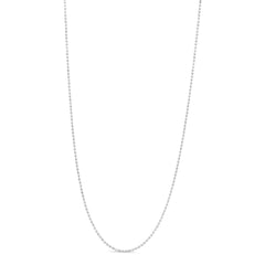 .925 Sterling Silver 0.7Mm Slim And Dainty Unisex 18" Inch Ball Bead Chain Necklace