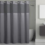 Waffle Shower Curtain Frost Grey