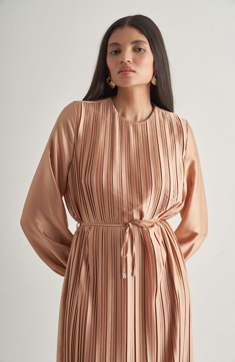  Mizalle Mizalle Maxi Dress - Beige - Bonton