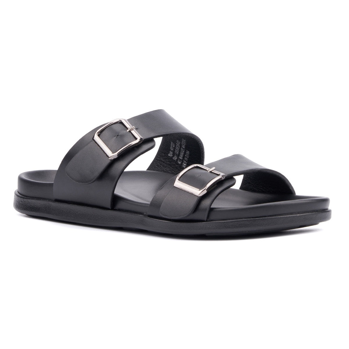  New York & Company New York & Company Men's Edan Buckle Two Strap Sandals - BLACK - Bonton