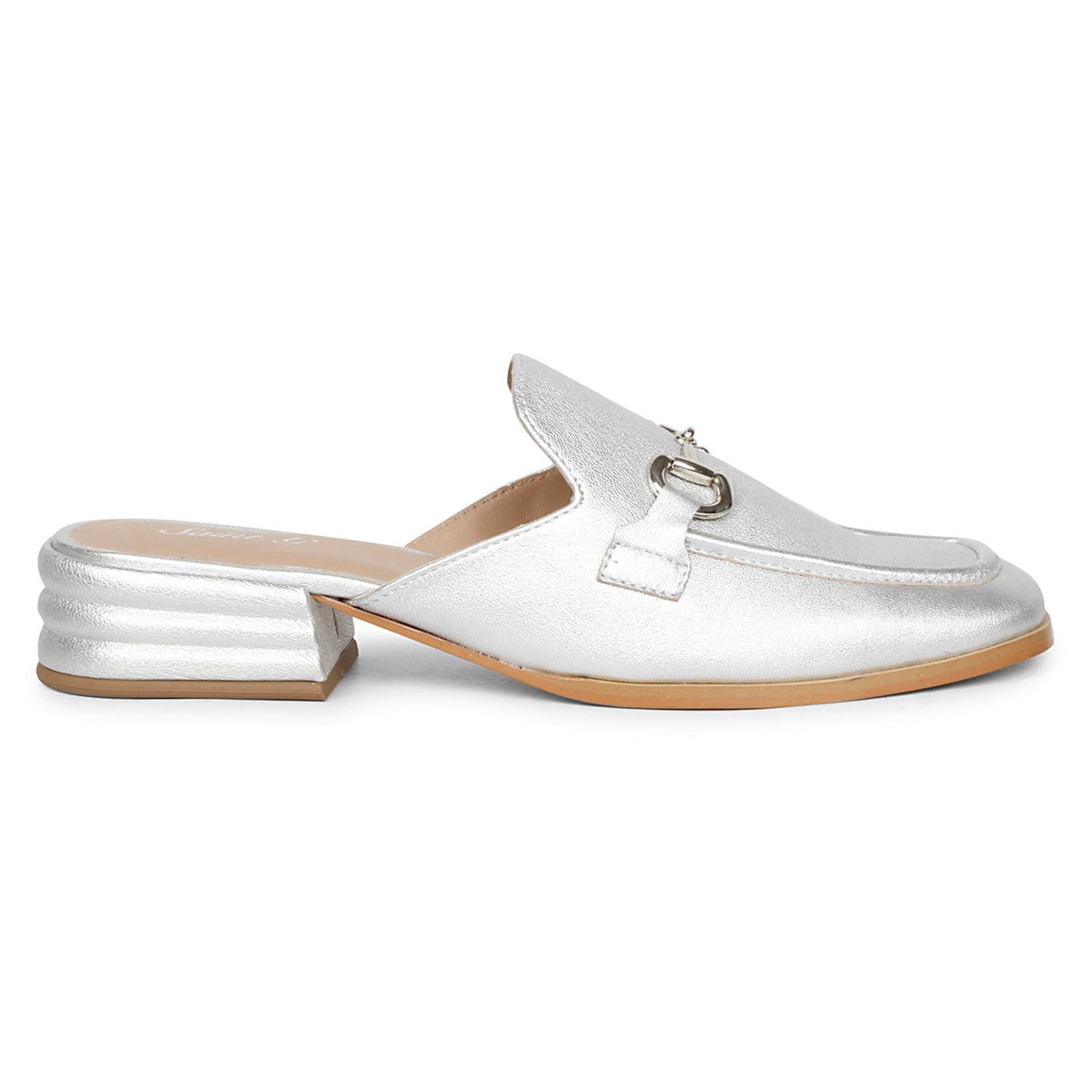  Saint G Savannah Metallic - Flat Mules - Silver - Bonton