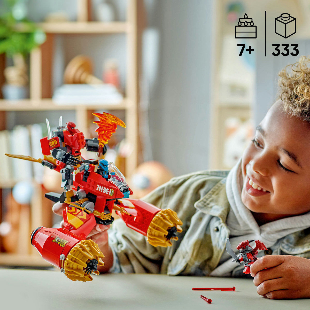  LEGO LEGO® NINJAGO® Kai’s Mech Storm Rider Combo Ninja Toy 71830 - Ninjago - Bonton