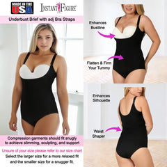 InstantFigure Undersbust Brief With Adj Bra Straps WBBS009