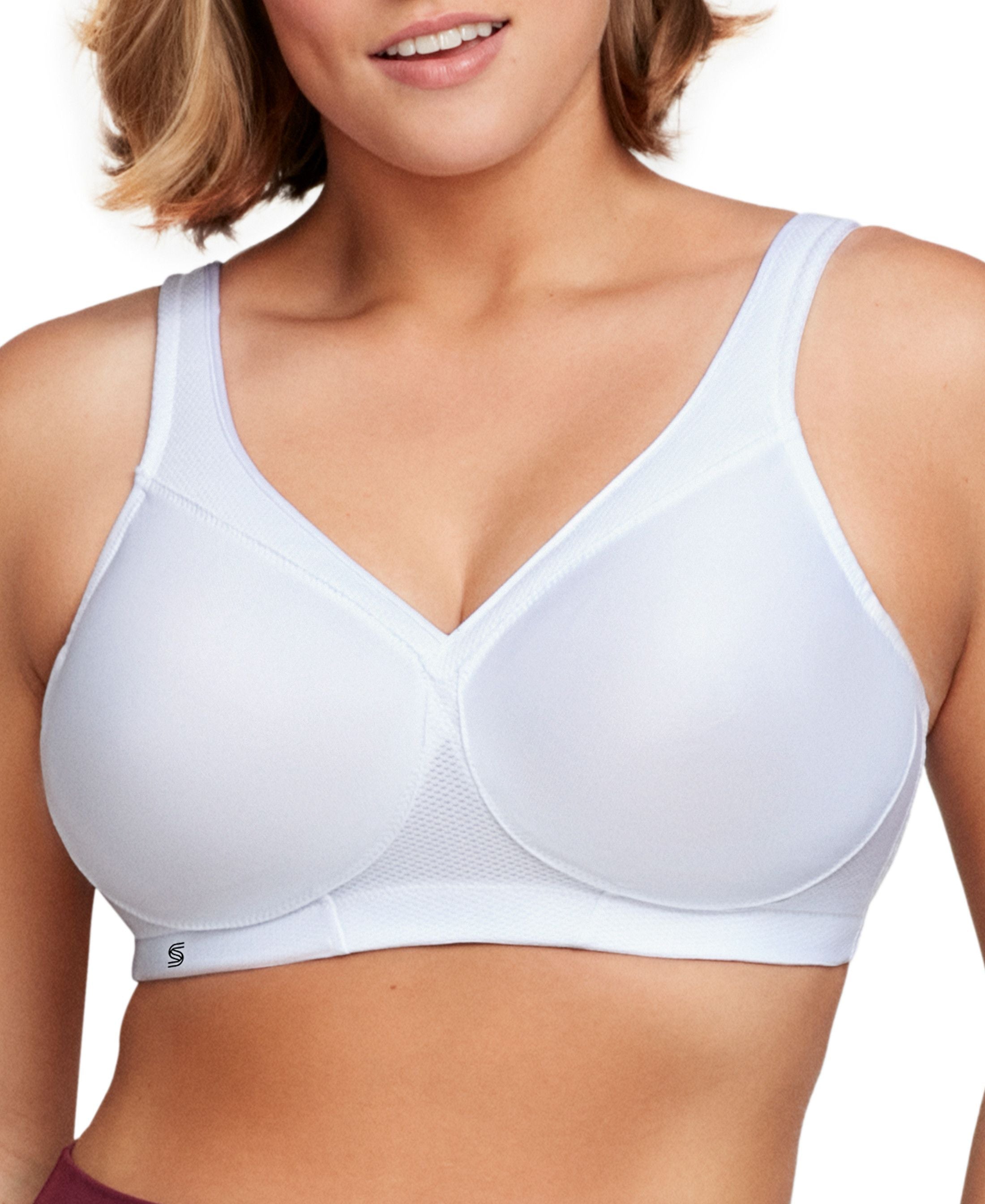  Glamorise MagicLift Seamless Sports Bra - White - Bonton