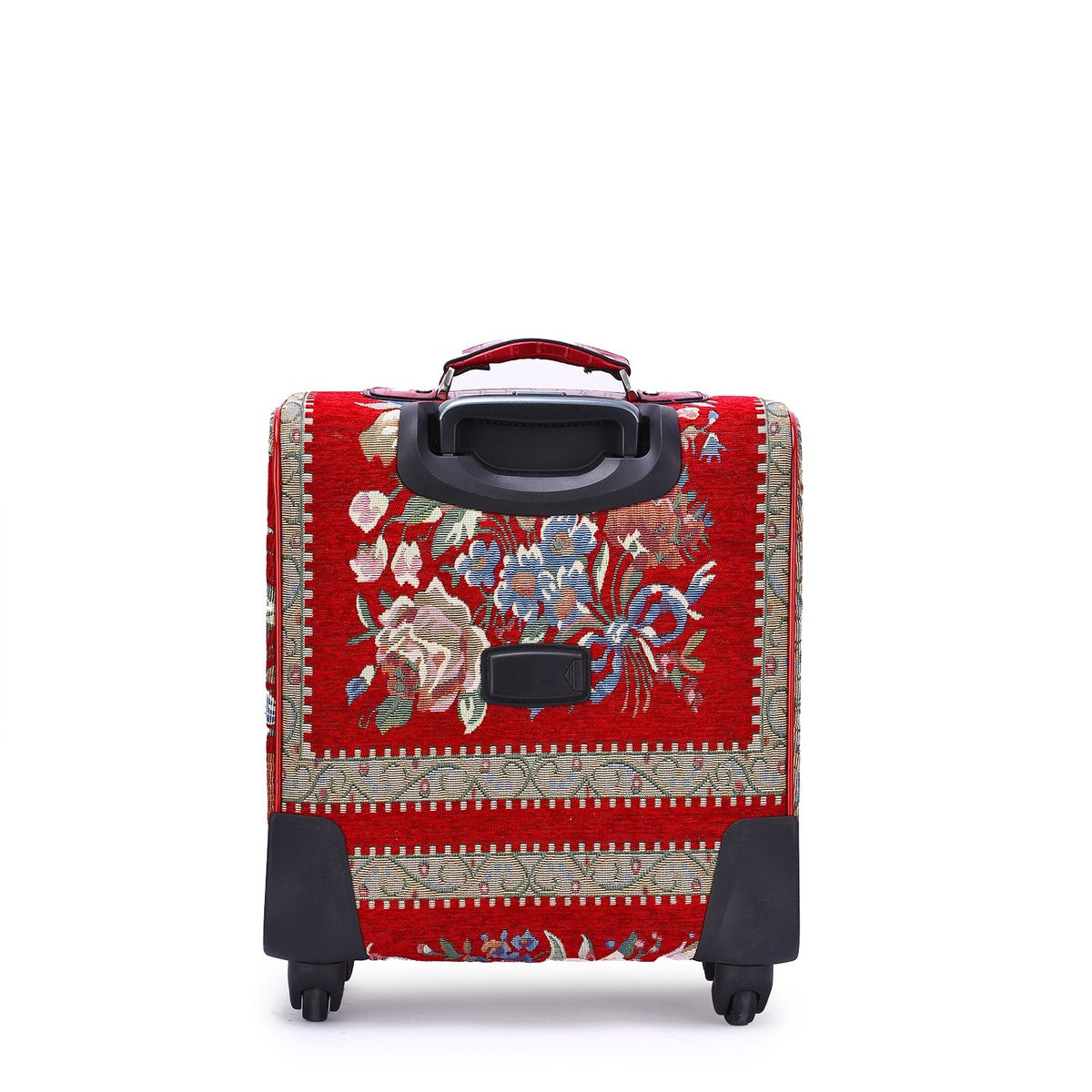  Mellow World Flower Shop Hand Beaded Suitcase - Black - Bonton