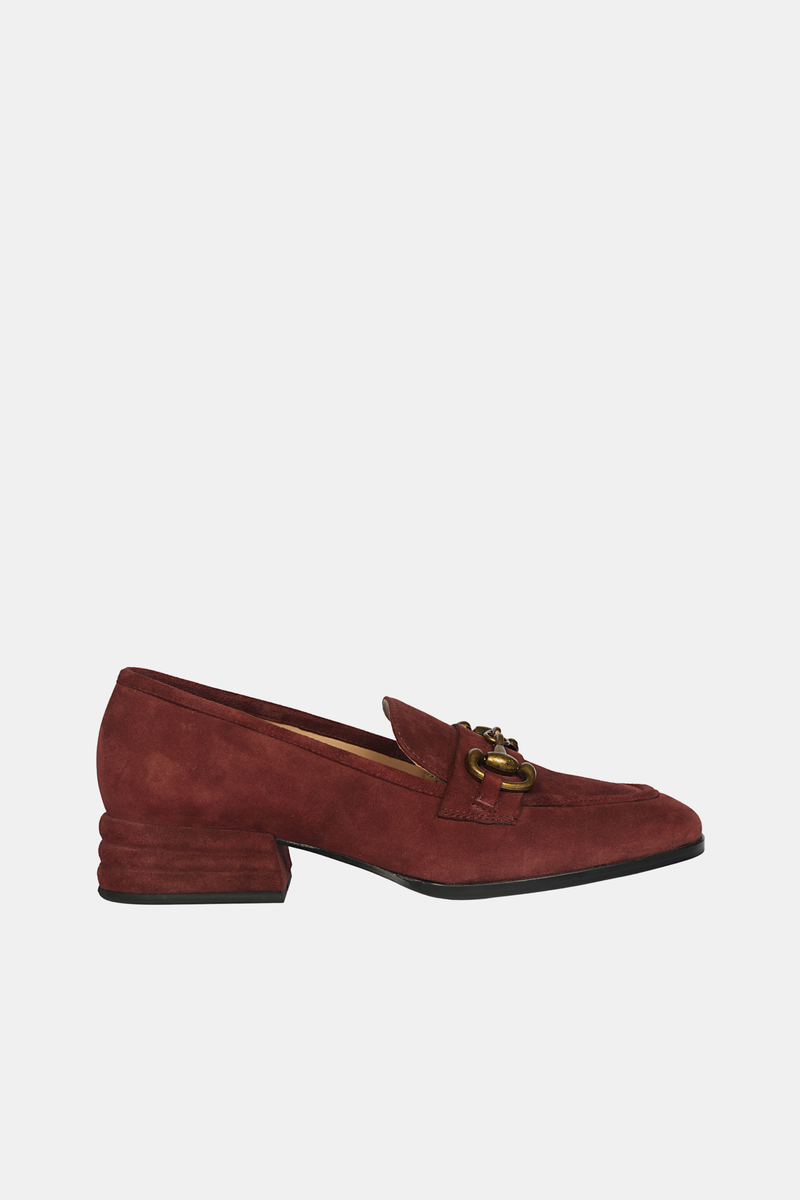  Saint G Jacqueline Suede - Loafers - Burgundy - Bonton