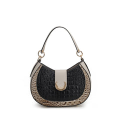 Jain Croc-Embossed Shoulder Bag