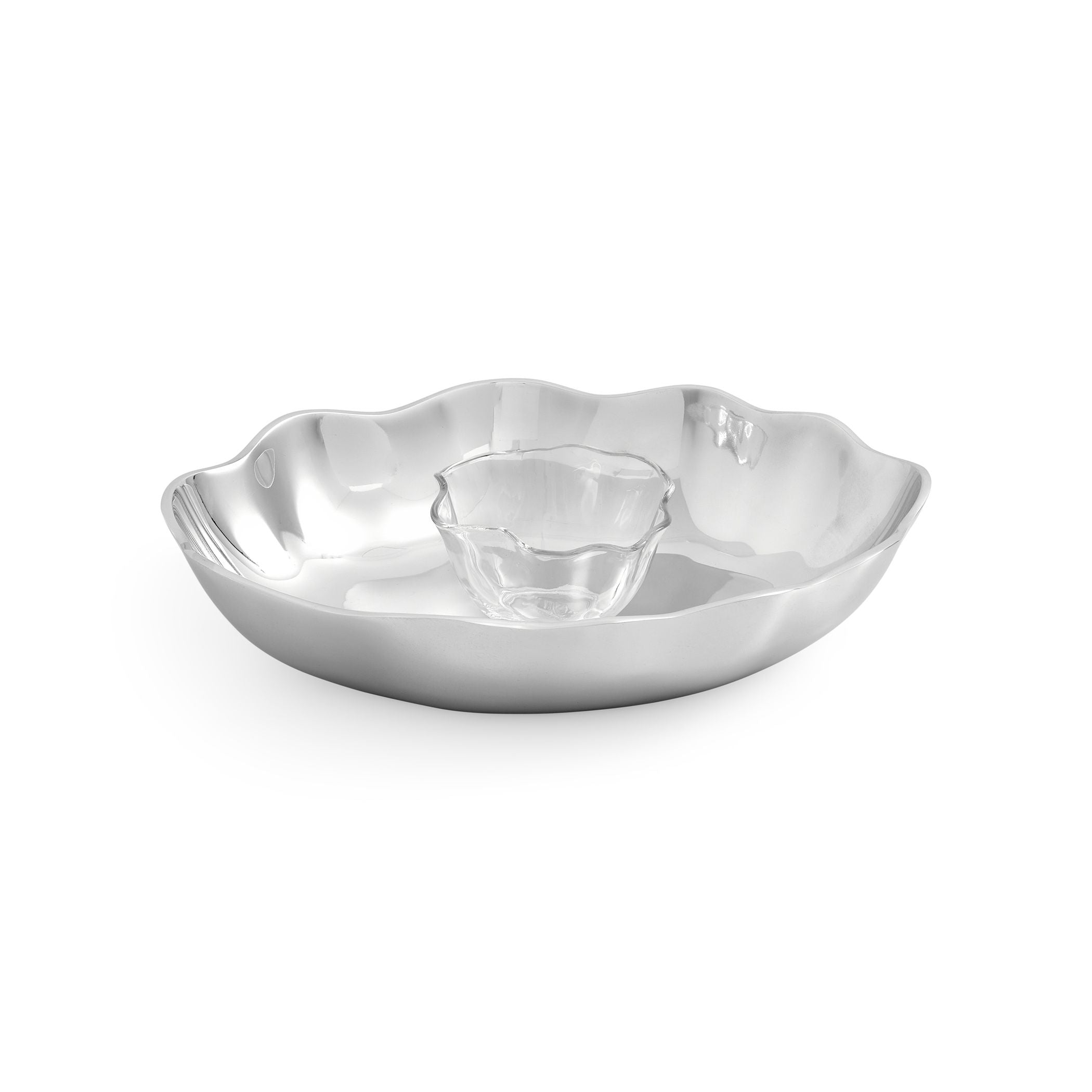  Portmeirion Sophie Conran Chip & Dip Server - Grey - Bonton