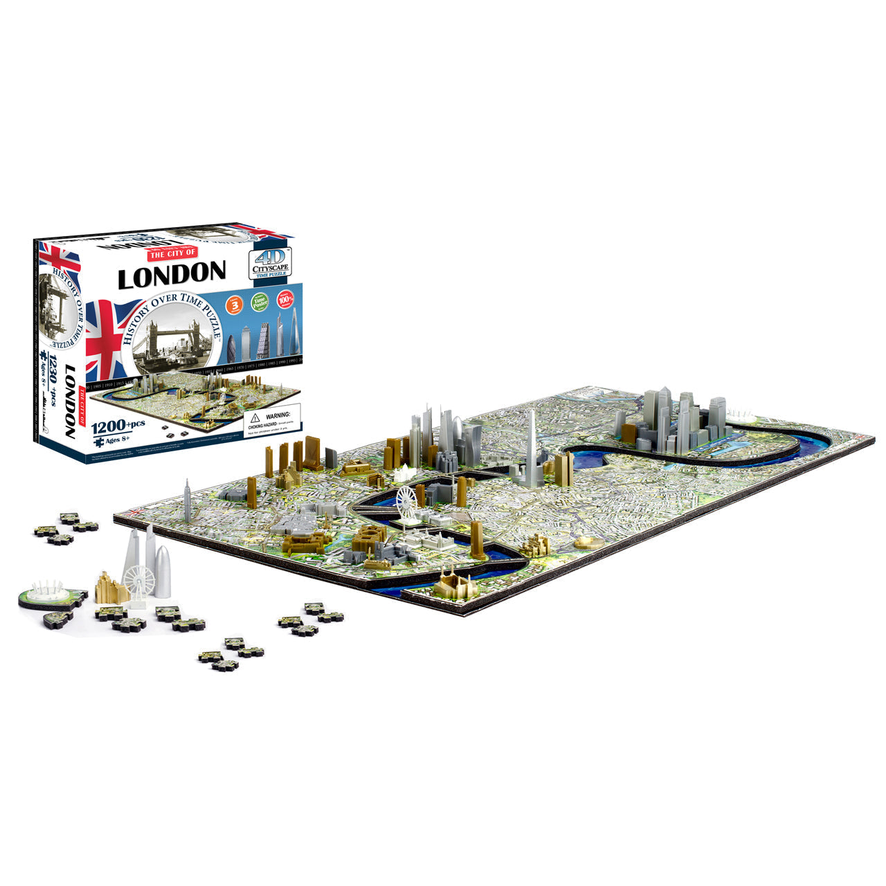  4D Cityscape Time Puzzle - London, England - Multicolor - Bonton