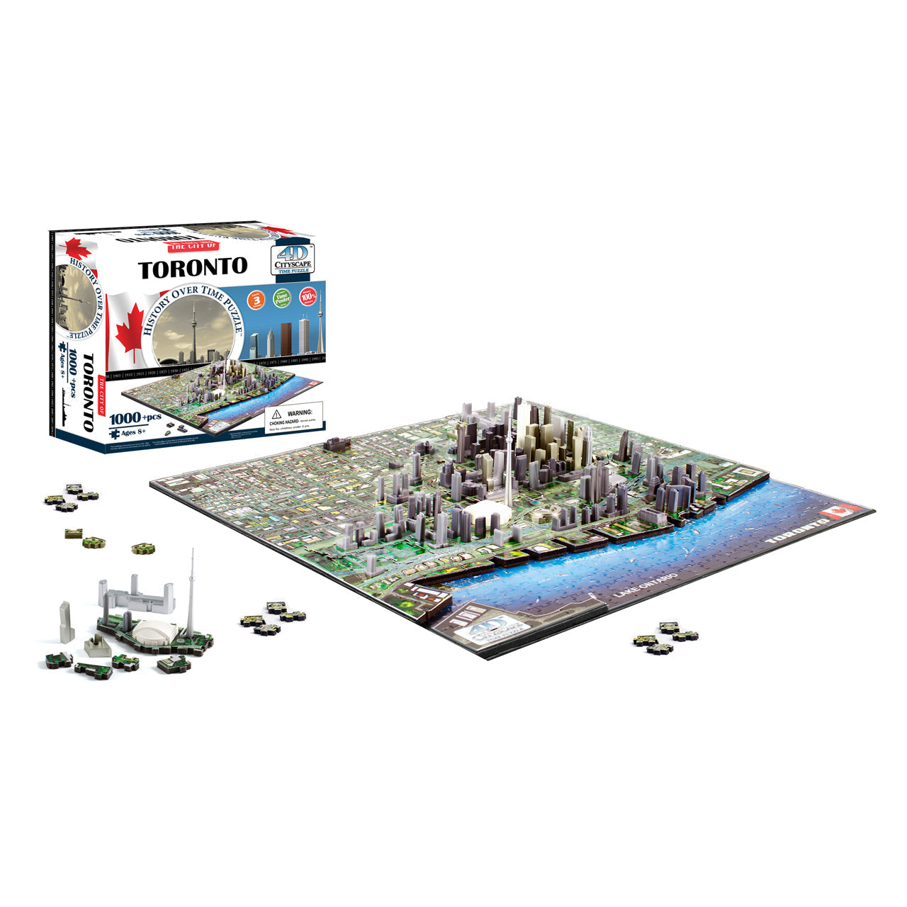  4D Cityscape Time Puzzle - Toronto, Canada - Multicolor - Bonton