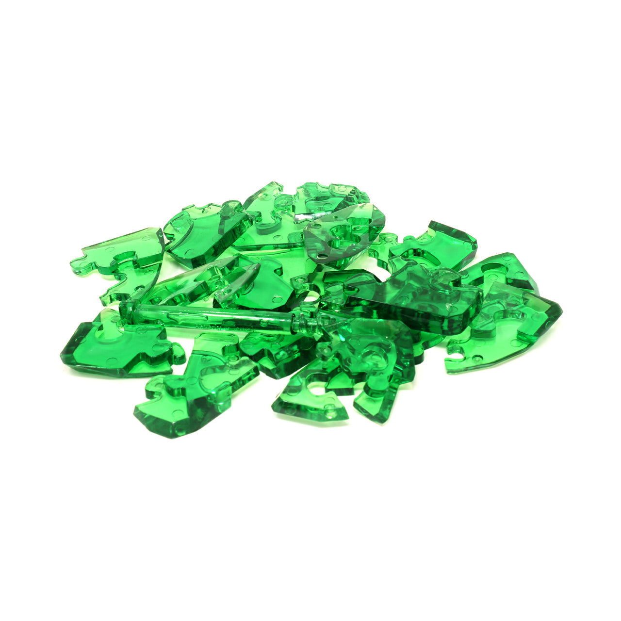  3D Crystal Puzzle - Emerald: 43 Pcs - Multicolor - Bonton