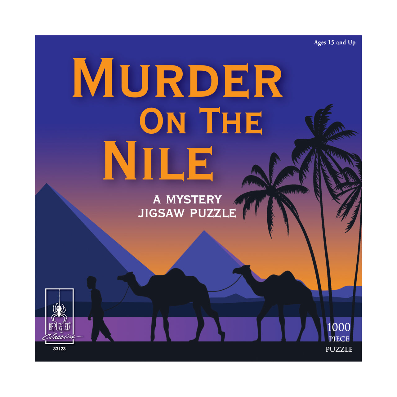  Murder on the Nile Classic Mystery Jigsaw Puzzle: 1000 Pcs - Multicolor - Bonton