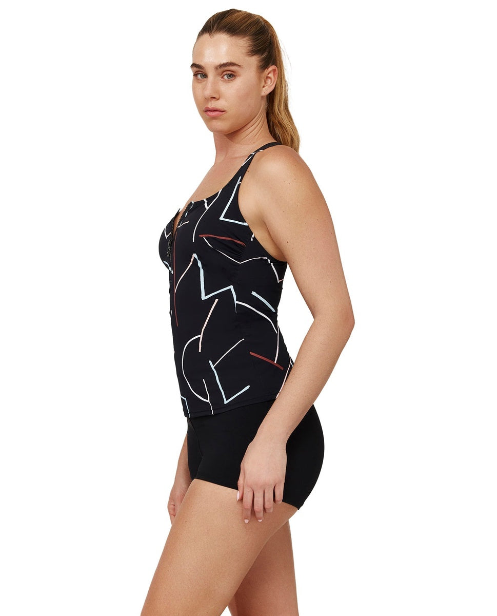  Free Sport Kai Scoop Neck Tankini Top - Kai-Multi - Bonton