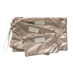 The Carly Trio Wristlet Sand