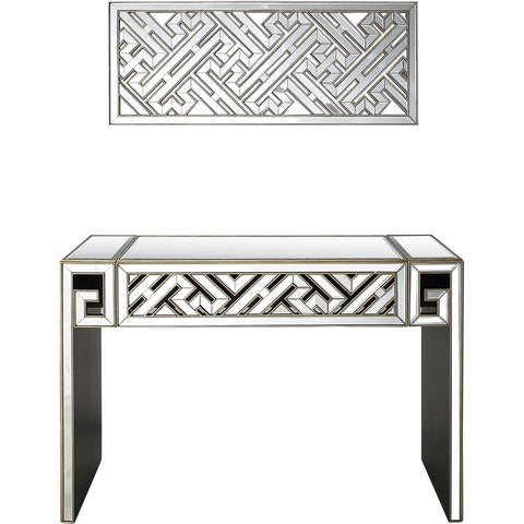Becket Wall Mirror and Console Table