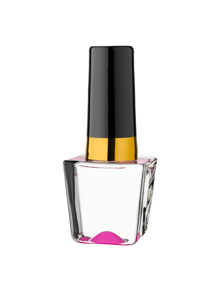  Make-Up Mini Nail Polish Cerise - Clear/ Cerise/ Black/ Gold - Bonton