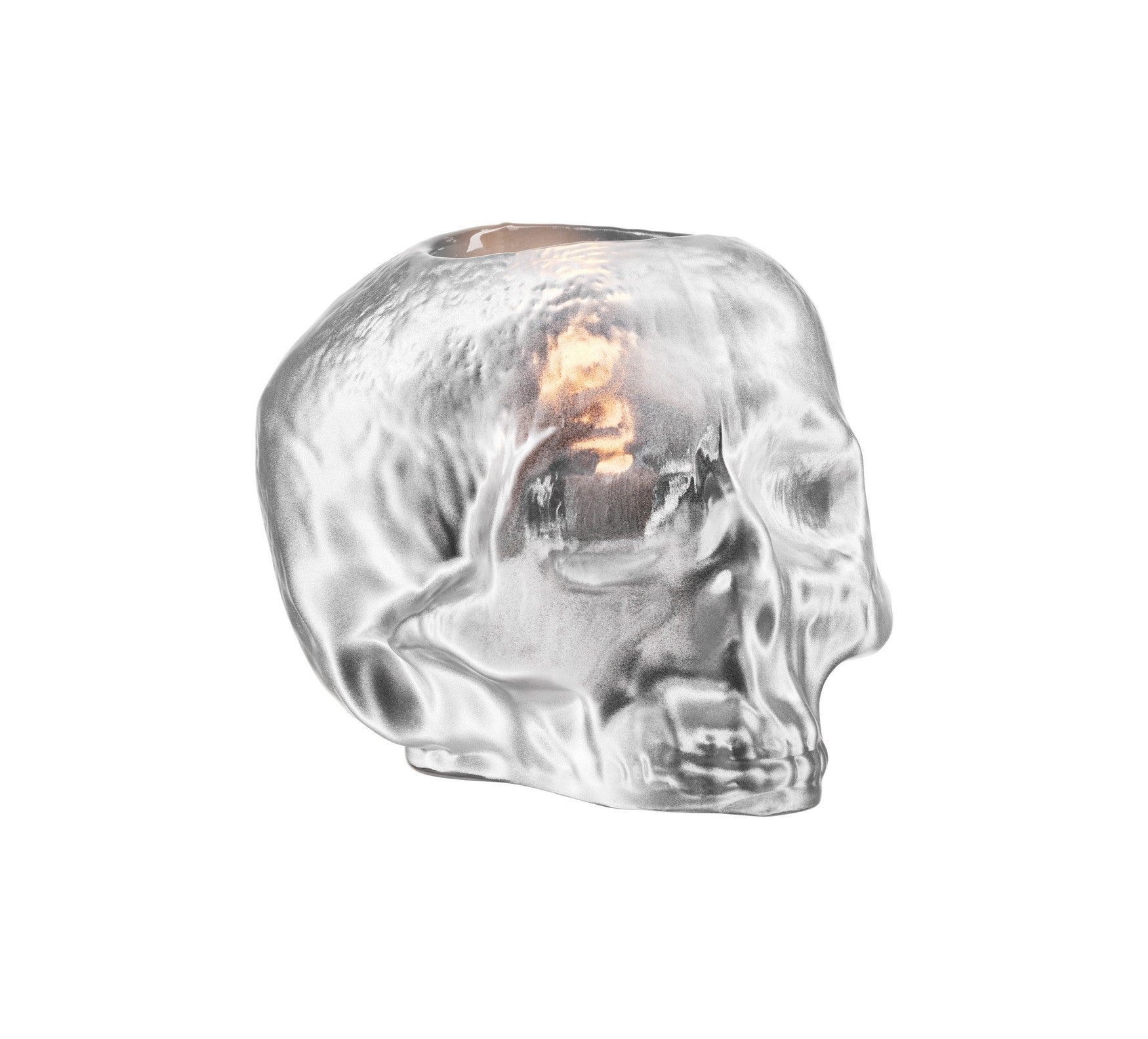  Still Life Metallic Skull - Silver - Bonton