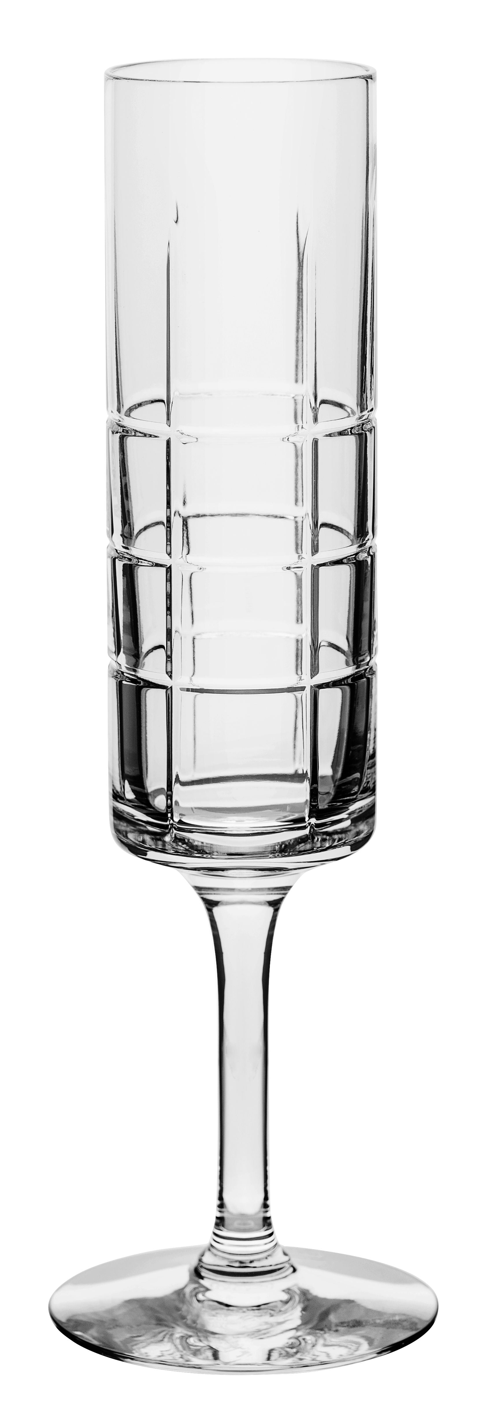  Orrefors Street Champagne Glass Pair - Clear - Bonton