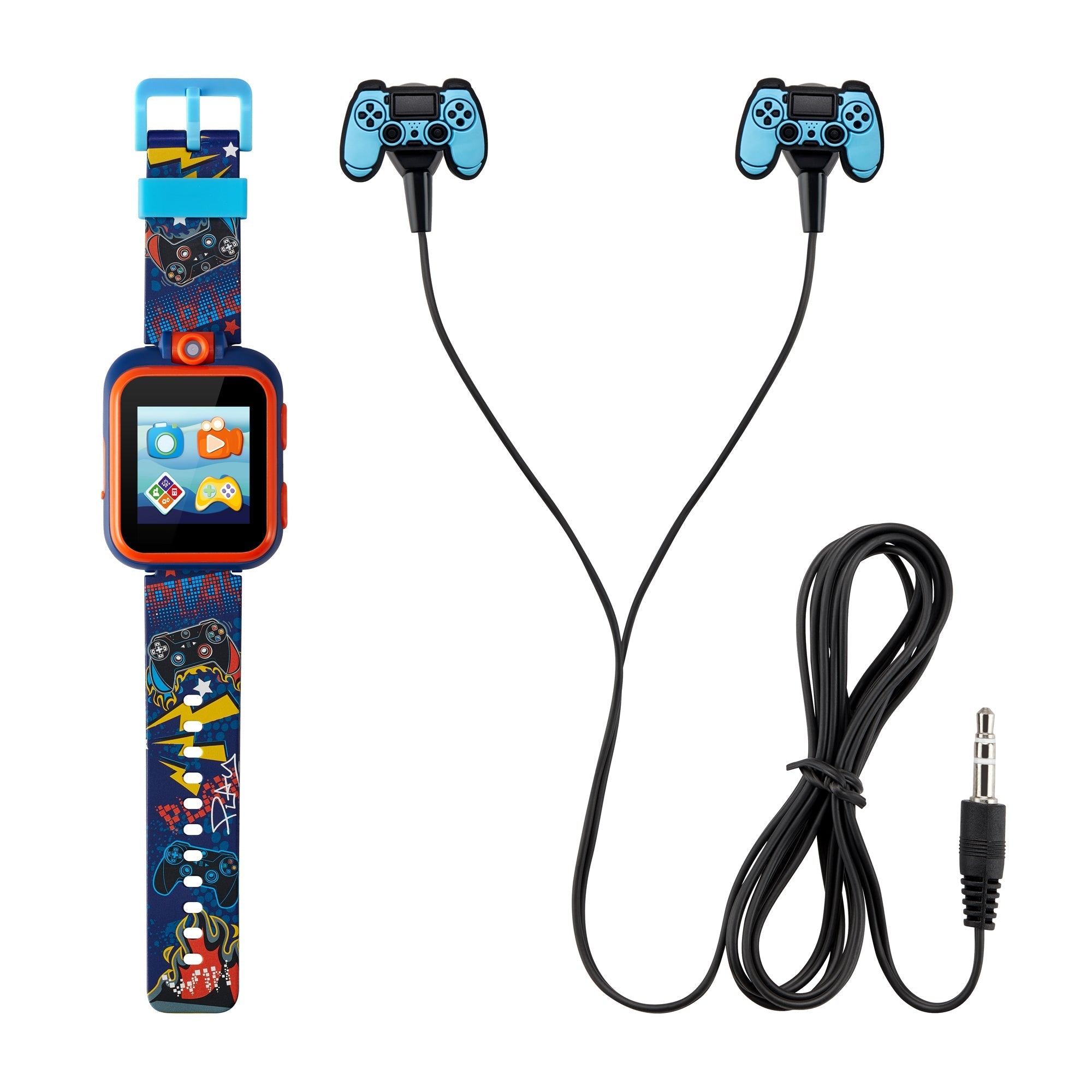  PlayZoom Stem Learning Smartwatch Earbuds Set - Dark Blue/Orange Game station - Bonton