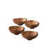  Nambe Butterfly Salad Bowls Set of 4 - Brown Wood - Bonton