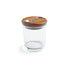  Nambe Cooper Canister with Scoop - Clear/ Brown Wood - Bonton