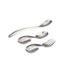  Nambe Loop Spoon, Fork, & Feeding Spoon 3 Piece Set - Silver - Bonton