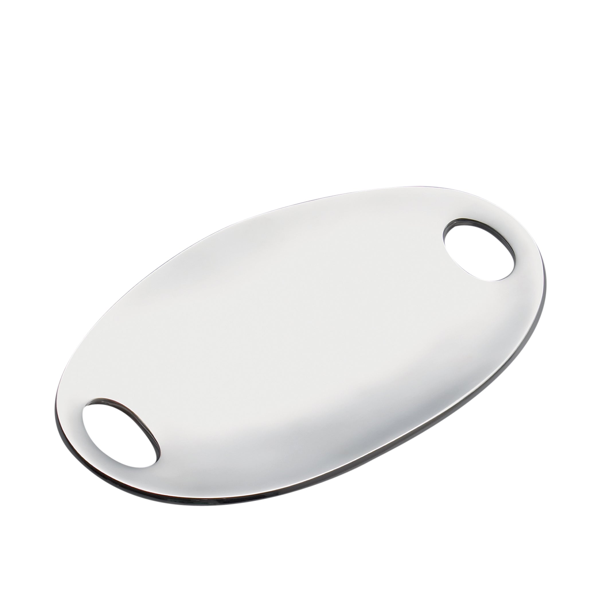  Nambe Pebble Handled Tray - Silver - Bonton