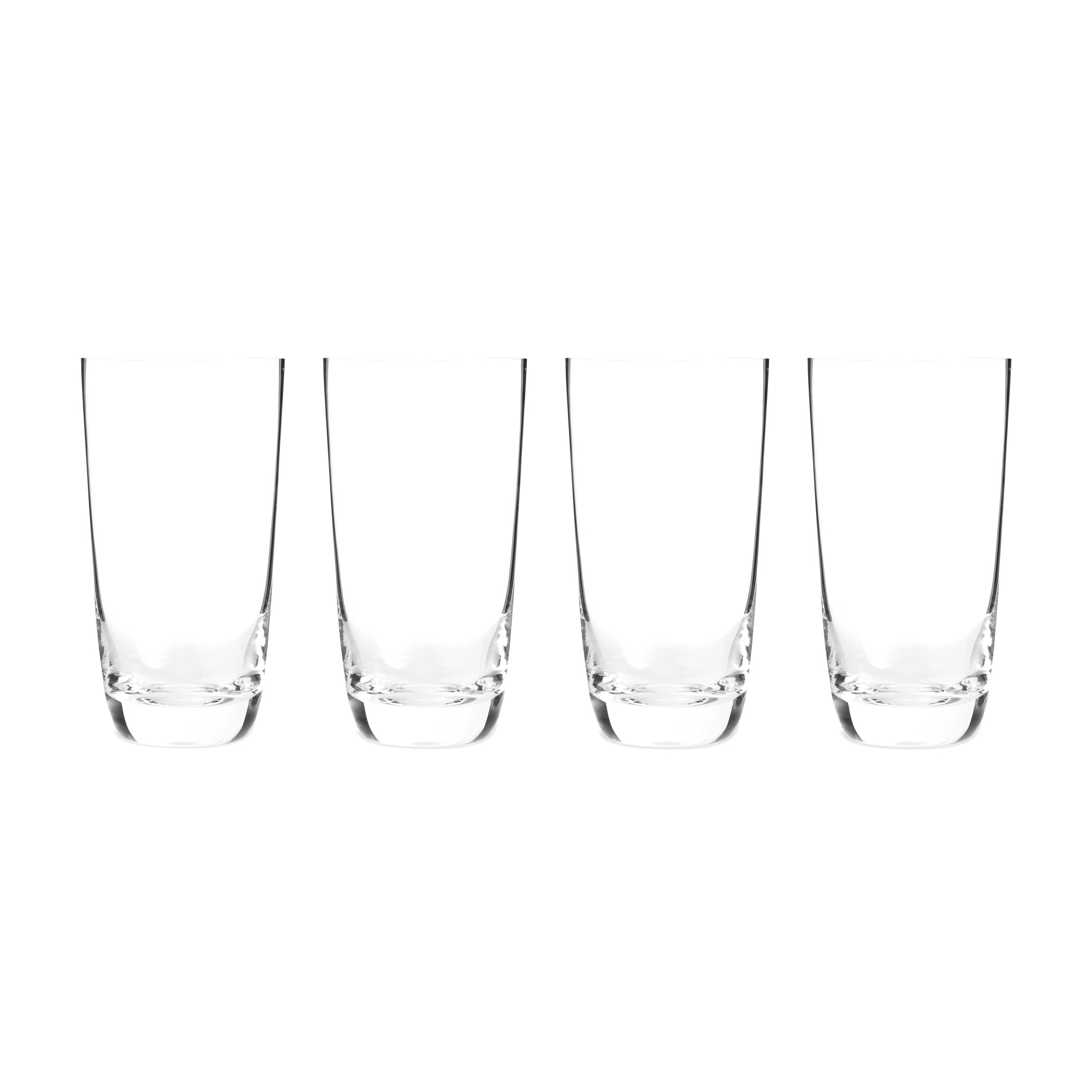  Nambe Taos Highball Glasses Set of 4 - Clear - Bonton