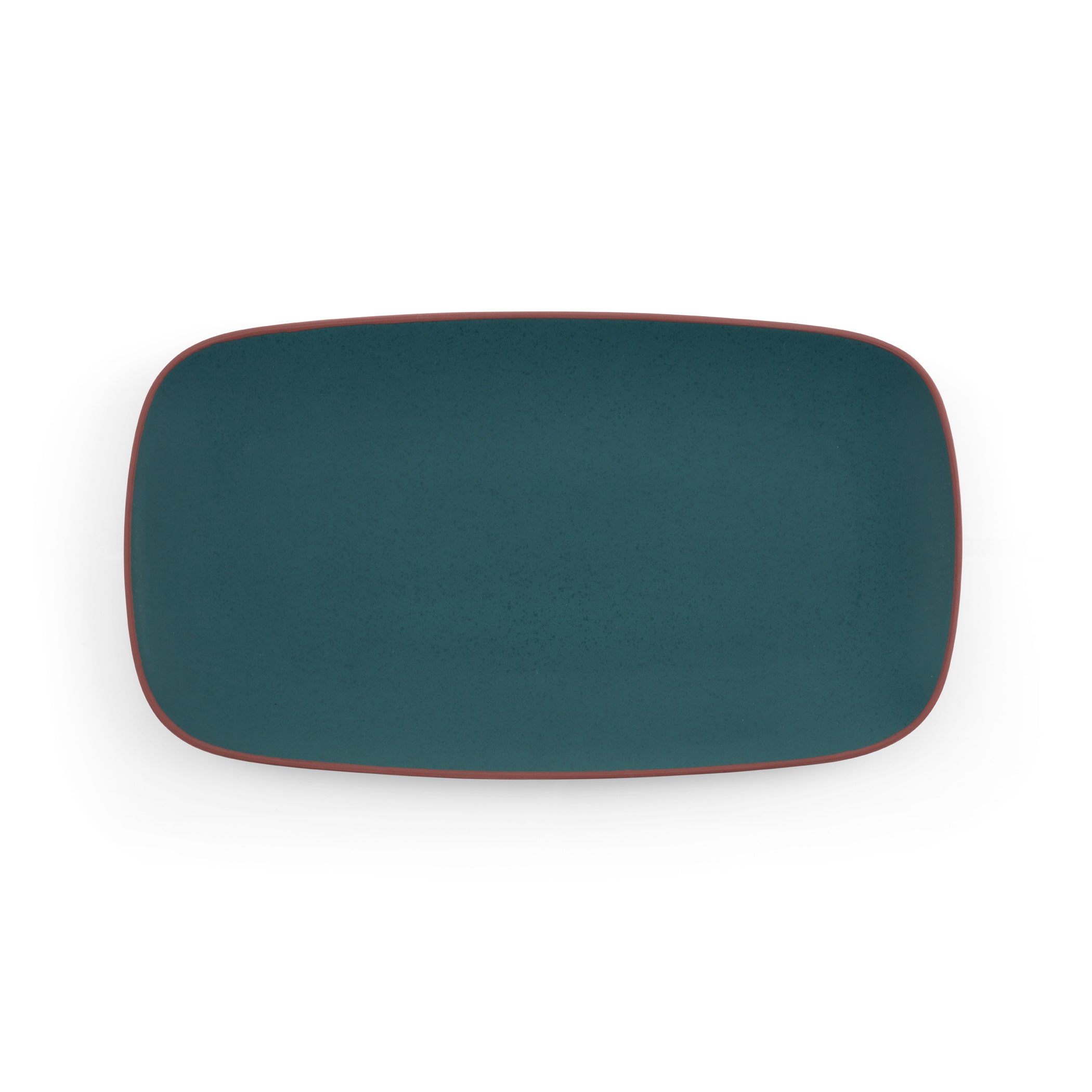  Nambe Taos Soft Rectangular Platter - Jade - Bonton