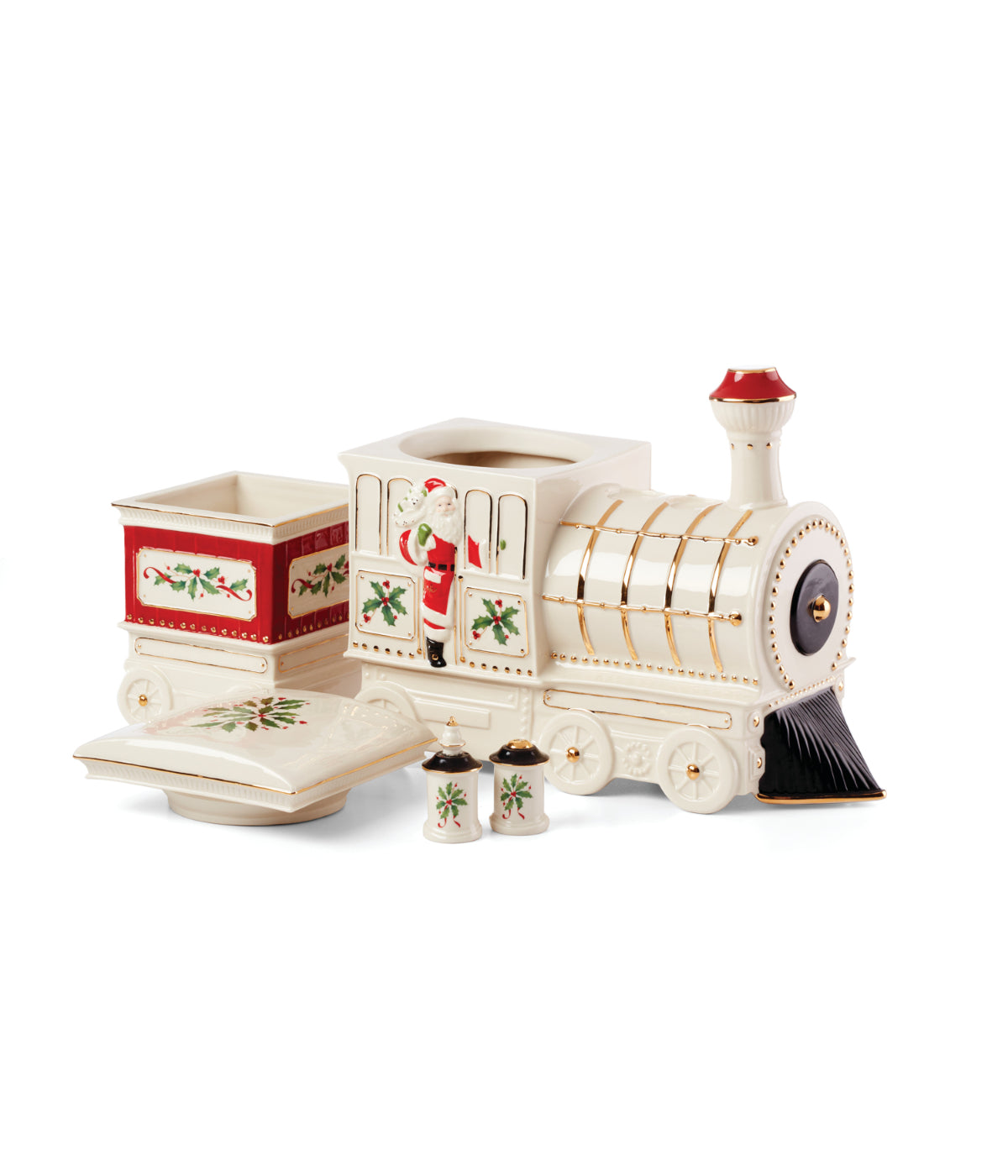  Lenox Holiday Train 5 Piece Serving Set - Ivory - Bonton