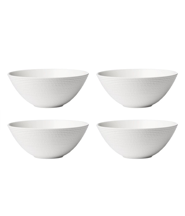 Lx Collective All Purpose Bowls Set of 4 White
