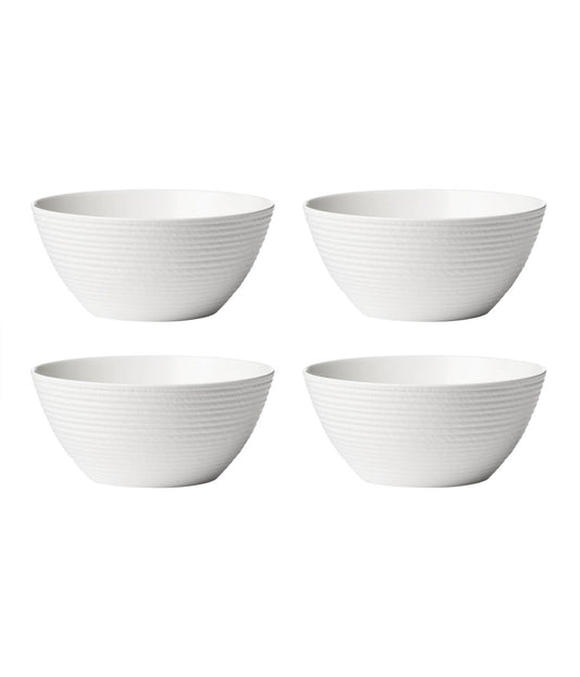 Lx Collective Small Bowls Set of 4 White