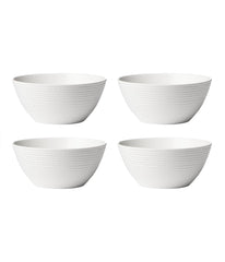 Lx Collective Small Bowls Set of 4 White