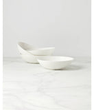 Lx Collective Pasta Bowls Set of 4 White