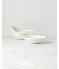 Lx Collective Pasta Bowls Set of 4 White