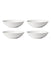 Lx Collective Pasta Bowls Set of 4 White