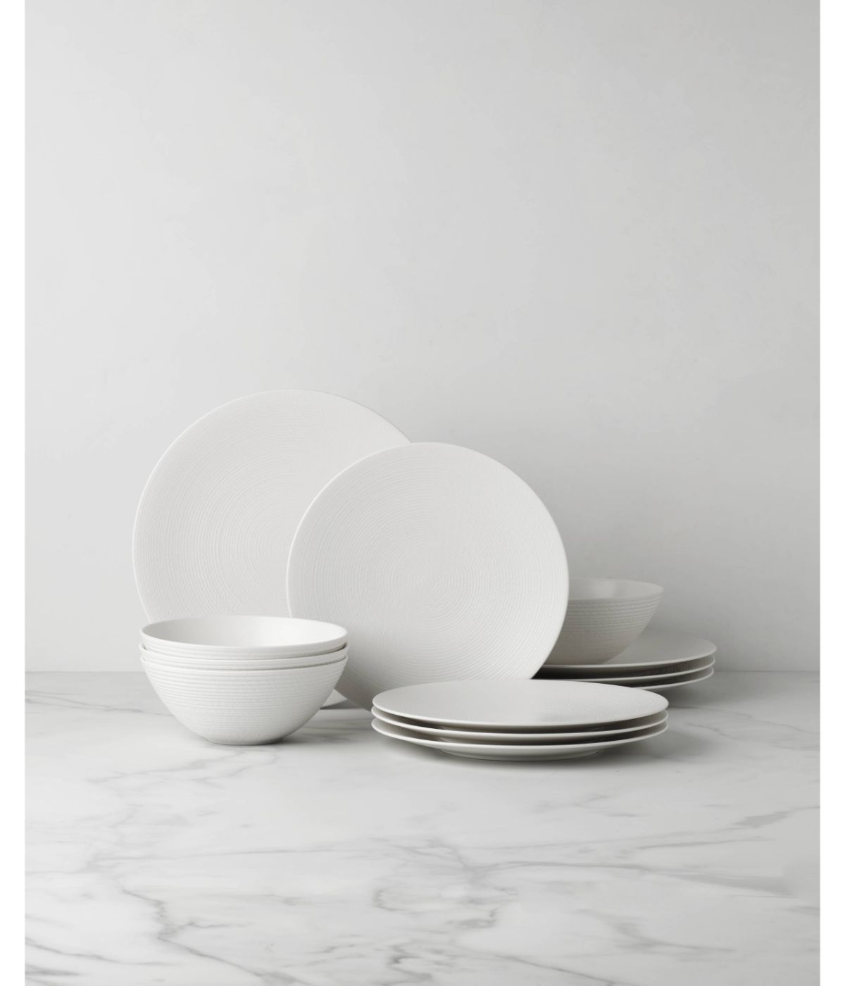  Lenox Lx Collective Dinnerware 12 Piece Set White - White - Bonton