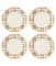 Holiday Plaid Dinner Plates, Set/4