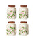 Holiday Spice Jars-Baking, Set of 4 (Cinnamon, Ginger, Nutmeg,Allspice)