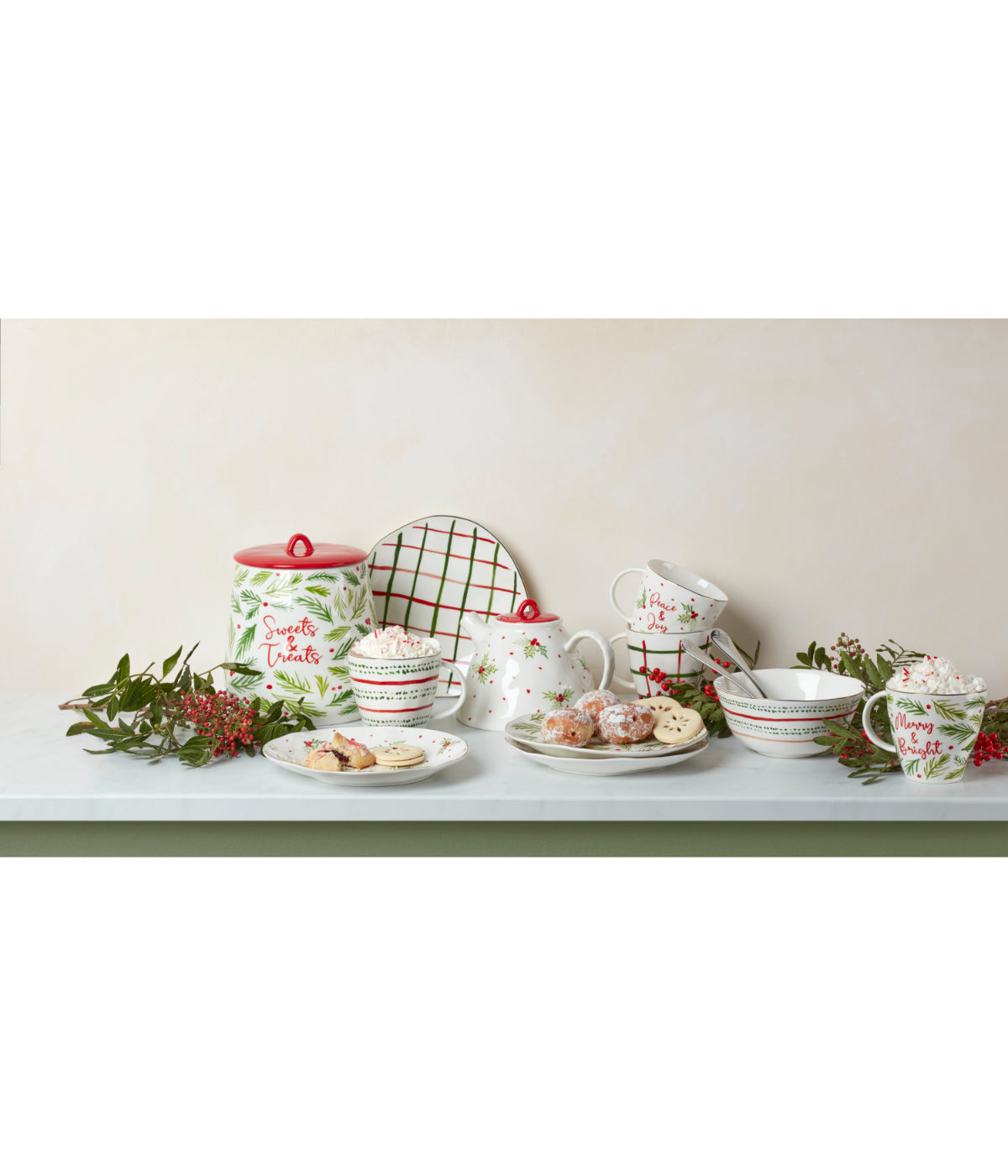  Lenox Bayberry 12 Piece Dessert Set - Ivory - Bonton