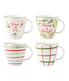  Lenox Bayberry Mugs, Set/4 - Ivory - Bonton